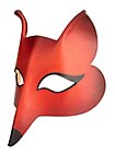 Volpe Femmina de cuoio Maschera veneziana in pelle