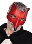 Volpe Femmina de cuoio Maschera veneziana in pelle