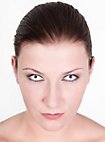 Witte contactlens met sterkte