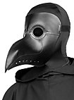 Zwarte pestdokter masker van kunstleer
