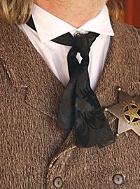 Fiocco di cravatta nero