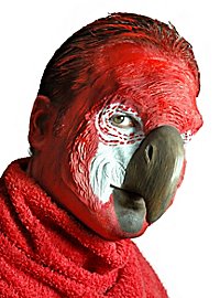 Maschera da pappagallo in lattice da incollare