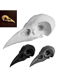 Crâne de corbeau imprimé en 3D à peindre soi-même (10 cm)