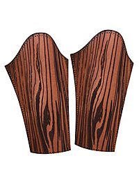 Bracciali in pelle - Look legno