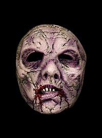 Mezza maschera da zombie affamato realizzata in lattice