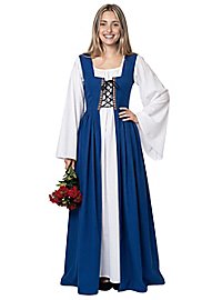 Abito medievale - Lucretia, blu