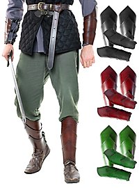 Arm- und Beinschienen Set aus Leder - Drachenreiter