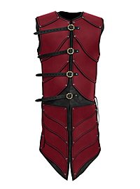 Armure d'elfe de sang en cuir rouge