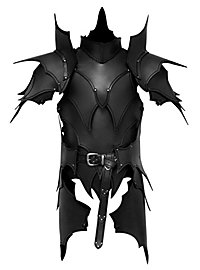 Armure d'elfe noir avec tassets en cuir