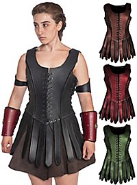 Armure en cuir à franges - Gladiatrice