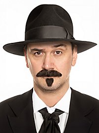 Bartset Zappa mit Schnurrbart und Kinnbart