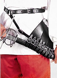 Belt with multi strapped right handed sword hanger