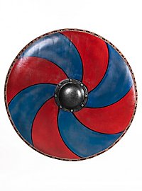 Bouclier rond 75cm - Gastir, bleu/rouge