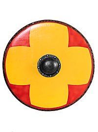 Bouclier rond 75cm - Gastir, jaune/rouge