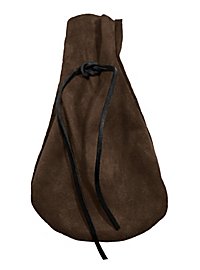 Bourse en cuir marron foncé