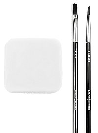 Brush Sponge Set with 2 Brushes and Make-up Sponge for Make-up