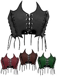 Bustier en cuir de sorcière