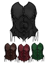 Bustier d'elfe noire en cuir
