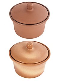 Can with lid from clay - 0,6 l