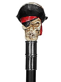 Canne Crâne de pirate