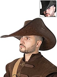 Cappello da moschettiere in pelle - Toledano Deluxe