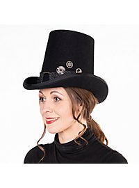 Chapeau Puritain en feutre de laine – Noir « Capotain »