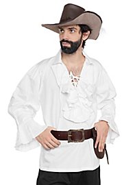 Chemise à volants Renaissance blanche