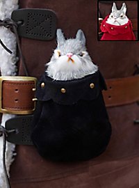 Compagnon en fourrure dans un sac en cuir - Roger