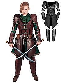 Complete leather armor set - Elven warrioress