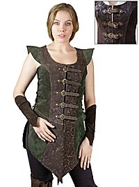 Corpetto lungo in pelle - Ylenne