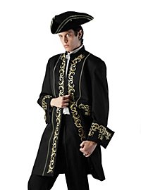 Costume da cappotto con ornamenti dorati