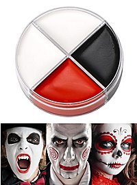 Creme Make-up schwarz-weiß-rot 15 ml Schminkdose