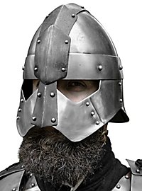 Real Leather Helmet Roman Armour Fantasy Knight Helmet Medieval Armor Viking Gre 