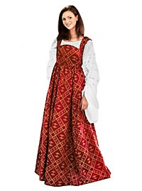 Medieval Dress - Fleur-De-Lis, red