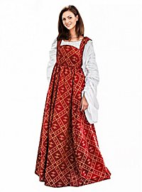 Mittelalter Kleid - Fleur-De-Lis, rot