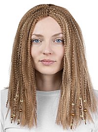 Creped Wig with Braids And Beads