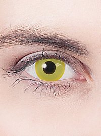 Gelbe Kontaktlinse mit Dioptrien