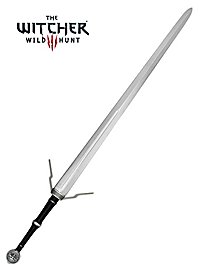 Geralt's Silberschwert - Wolf Medaillon Polsterwaffe