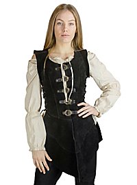 Gilet de cuir long - Julienne