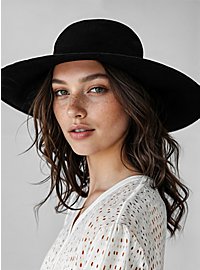 Grand chapeau mou noir