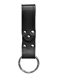 Gürtelschlaufe mit Ring, schwarz