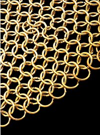 Chain mail shirt - brass coloured