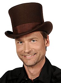 Haut-de-forme Steampunk marron