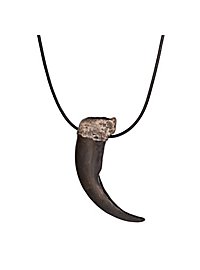 Impression 3D - Pendentif patte d'ours avec cordon en cuir (10cm)