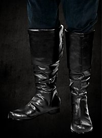 Kniehohe Stulpenstiefel schwarz