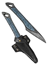 Knife with sheath - Cutthroat, black. Larp weapon