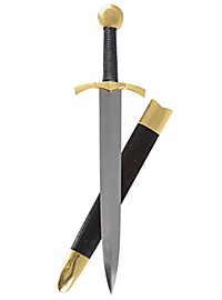 Knights dagger with brass pommel - B-Ware