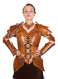 Leather armor set - Warrior, nut brown