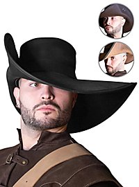 Leather musketeer's hat - Toledano