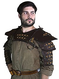 Leather pauldrons - Fighter